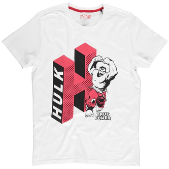 Pánské tričko Marvel|Hulk: H Of Hulk (M) bílá bavlna