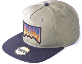Čepice - kšiltovka snapback Doom: Retro Logo (nastavitelná)