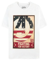 Pánské tričko Marvel|Avengers: Poster (S) bílá bavlna