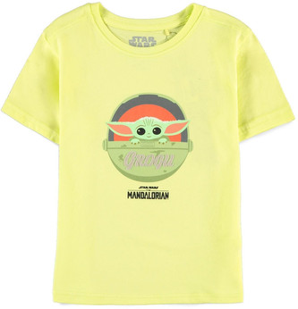 Dětské tričko Star Wars|Hvězdné války: TV seriál The Mandalorian The Child (134-140 cm) žlutá bavlna