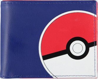 Otevírací peněženka Pokémon: Pika Pokéball (10 x 9 x 2 cm) modrá