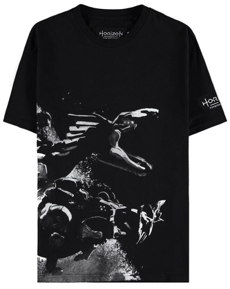 Pánské tričko Horizon Forbidden West: Machines (XL) černá bavlna