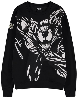 Pánský svetr Marvel|Venom: Black Venom (L) černá bavlna