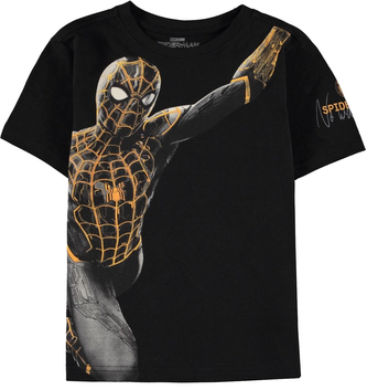 Dětské tričko Marvel|Spiderman: Gold Graphic (146-152 cm) černá bavlna