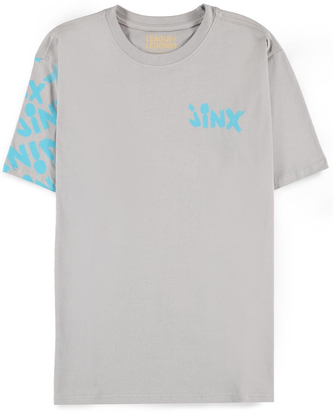 Pánské tričko League Of Legends: Jinx (M) šedá bavlna