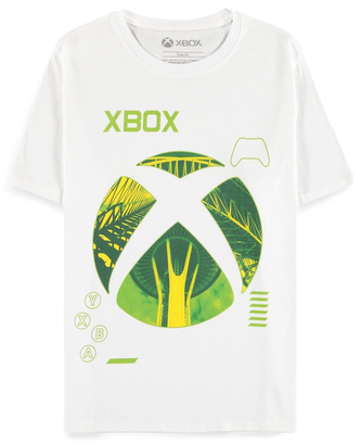 Pánské tričko Xbox: Classic Silhouetted Icons (L) bílá bavlna