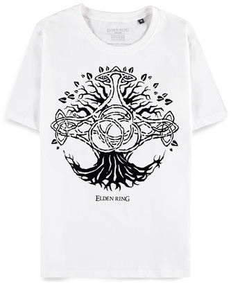 Dámské tričko Elden Ring: World Tree (L) bílá bavlna
