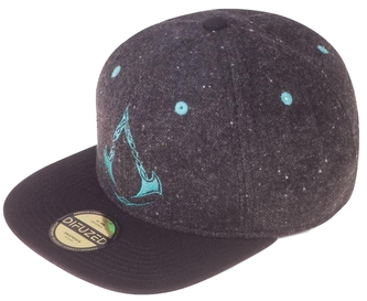 Snapback čepice - kšiltovka Assassin's Creed Valhalla: Logo (nastavitelná) černá bavlna