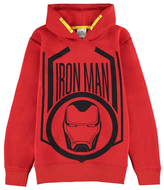 Dětská mikina s kapucí Marvel: Iron Man (výška 134-140 cm) červený polyester