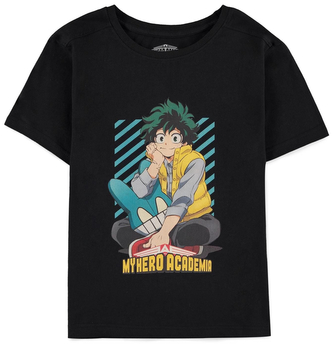 Dětské tričko My Hero Academia: Izuku Midoriya (158-164 cm) černá bavlna