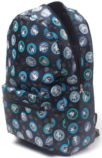 Batoh Disney|Mickey Mouse: Characters (objem 12,5 litrů|37 x 48 x 7 cm) černý polyester