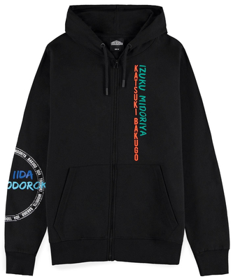 Pánská mikina My Hero Academia: Izuku Midoriya (L) černá bavlna