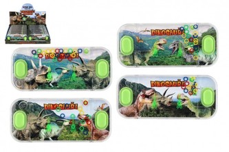 Vodní hra hlavolam 15,5x7cm plast dinosaurus 4 druhy 1ks