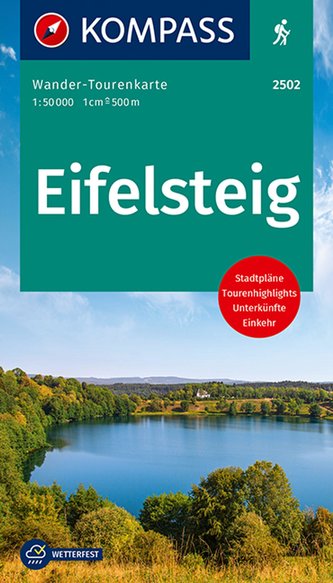 KOMPASS Wander-Tourenkarte 2502 Eifelsteig