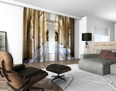 3D dekorační závěs 118V KINGS 2x160x250 cm set 2 kusy MyBestHome