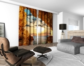 3D dekorační závěs 305V SUNSET 2x160x250 cm set 2 kusy MyBestHome