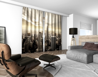 3D dekorační závěs 202V NEW YORK 2x160x250 cm set 2 kusy MyBestHome