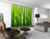 3D dekorační závěs 401V GREEN 2x160x250 cm set 2 kusy MyBestHome