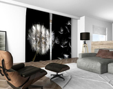 3D dekorační závěs 134V PAMPELIŠKA 2x160x250 cm set 2 kusy MyBestHome