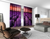 3D dekorační závěs 110V LAVANDER FIELD 2x160x250 cm set 2 kusy MyBestHome