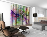 3D dekorační závěs 306V ABSTRAKT 2x160x250 cm set 2 kusy MyBestHome