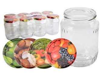 sklenice zavařovací 720ml TWIST 82 + víčka (8ks)