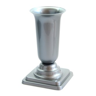Váza hřbitovní PH zátěžová 27cm šedá nová