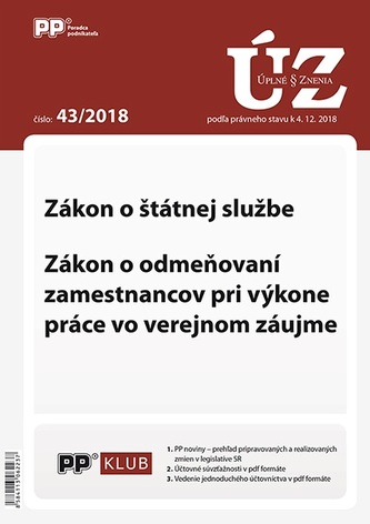 Úplne znenia zákonov 43-2018