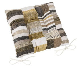 Sedák EMA prošívaný - dlaždice hnědobéžové - 40x40 cm, prošívaný