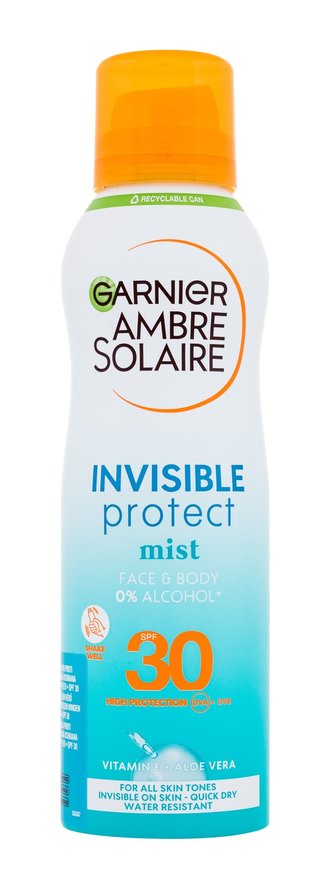 Garnier Ambre Solaire Opalovací přípravek na tělo Invisible Protect Refresh 200 ml SPF30 unisex