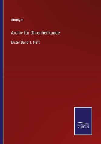 Archiv für Ohrenheilkunde
