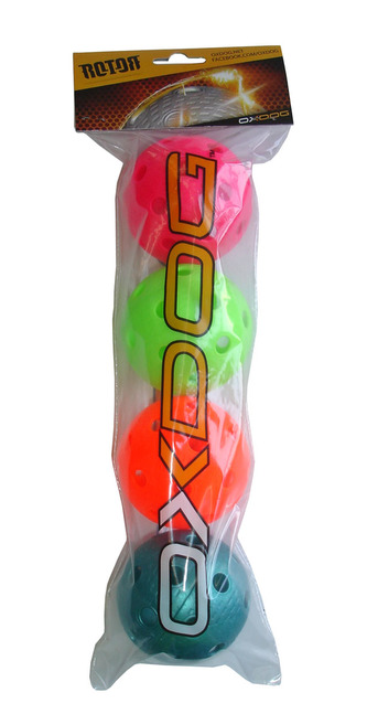 Míčky florbalové certifikované 4 ks