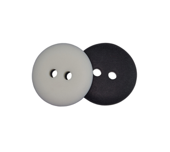 Knoflík - černý/bílý - prům. 13 mm