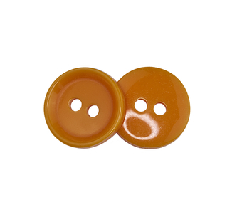 Knoflík - tmavě oranžový - prům. 12 mm
