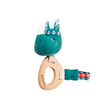 Lilliputiens - dřevěné chrastítko - nosorožec Marius