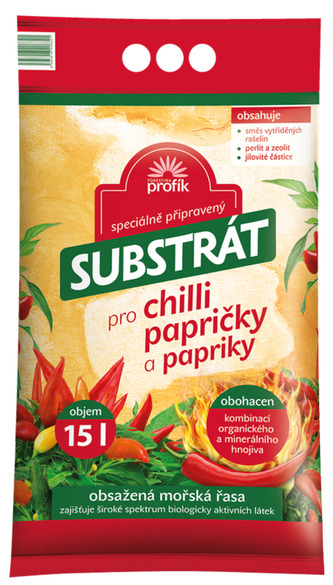 Substrát Forestina Profík - Chilli papričky a papriky 15 l