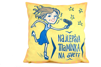 Povlak na polštář 40x40 cm, mikroplyš, najlepšia maminka