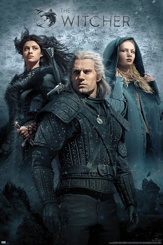 Plakát Zaklínač - Geralt, Yen a Ciri (Netflix)