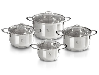 Sada hrnců nerez 8d  SILVER BH-6663