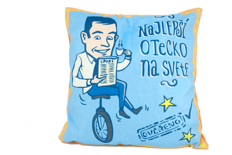 Povlak na polštář 40x40 cm, mikroplyš, najlepší otecko