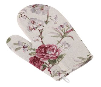 Kuchyňská chňapka - růže vínová - chňapka 28x18 cm