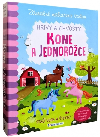 Zázračné maľovanie vodou Kone a jednorožce