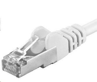 PREMIUMCORD Patch kabel CAT6a S-FTP, RJ45-RJ45, AWG 26/7 5m bílá