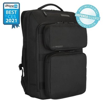 Targus® 15-17.3" 2Office Backpack Black Antimicrobial