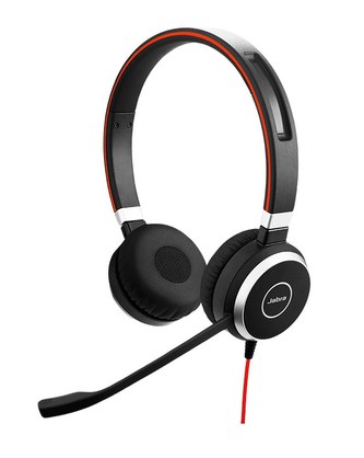 Jabra náhlavní souprava Evolve 40, stereo, USB-C + 3,5 mm jack, MS
