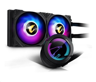 GIGABYTE vodní chladič AORUS WATERFORCE 240, 2x120mm ARGB