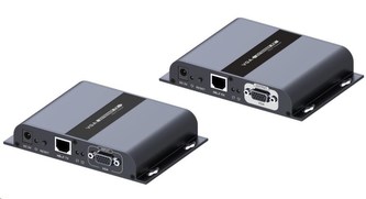 PremiumCord VGA extender na 120m přes LAN, over IP, HDBitT PremiumCord VGA extender na 120m přes LAN, over IP, HDBitT