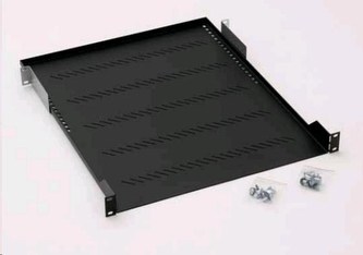 TRITON Police s perforací 19", 1U/550mm, nosnost 40kg, šedá TRITON Police s perforací 19", 1U/550mm, nosnost 40kg, šedá