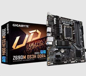 GIGABYTE MB Sc LGA1700 Z690M DS3H DDR4, Intel Z690, 4xDDR4, 2xDP, 1xHDMI, 1xVGA, mATX