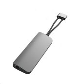 HyperDrive VIPER 10 ve 2 USB-C Hub, stříbrný